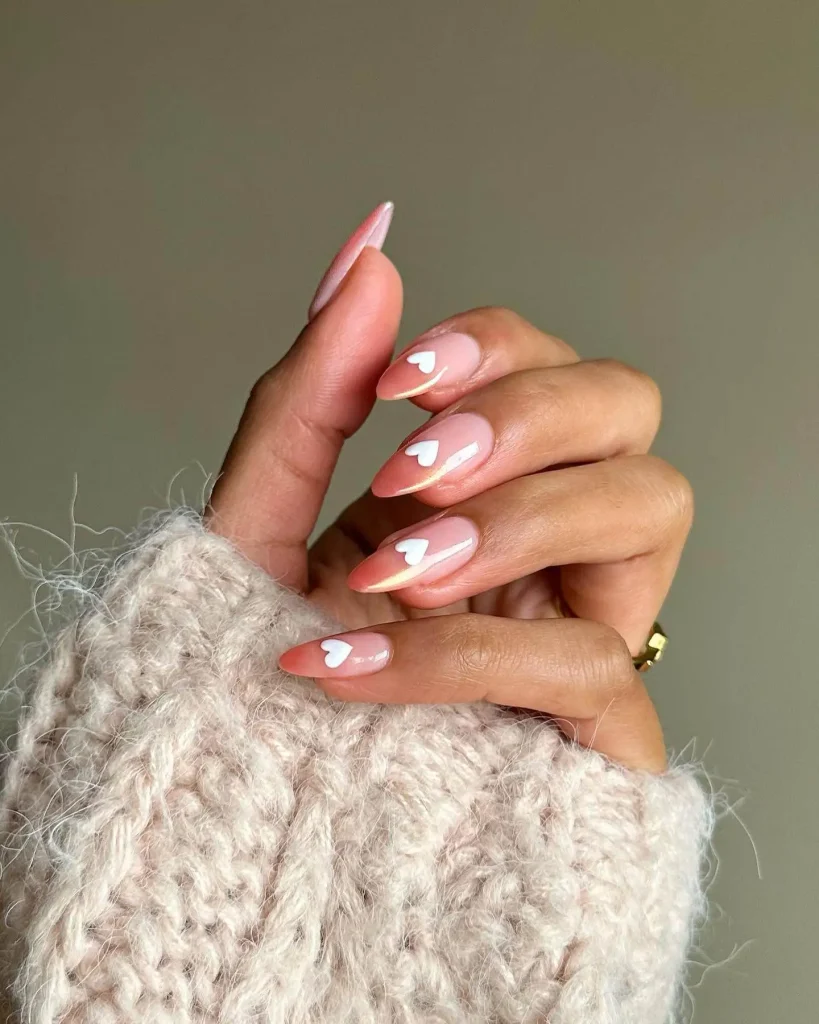 Blush Pink to Mauve nail design