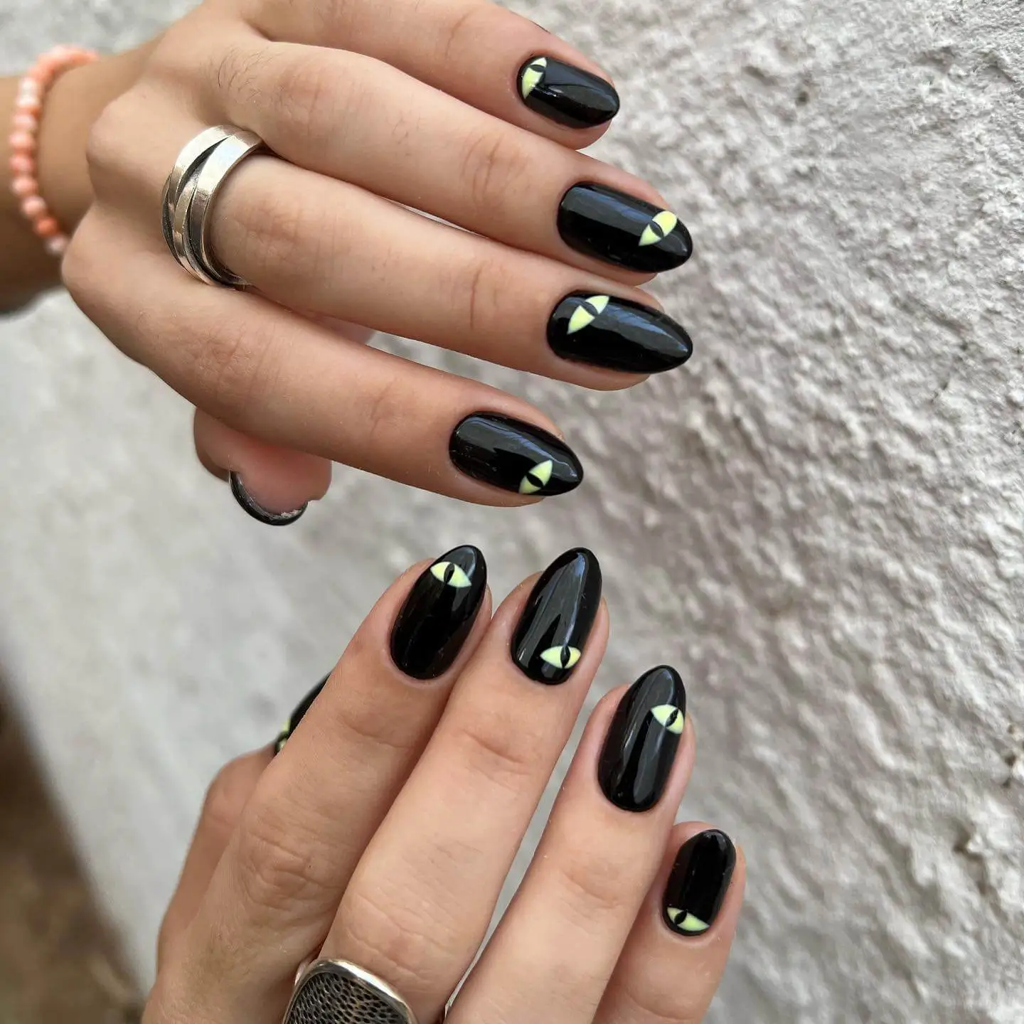 Black Halloween Nails