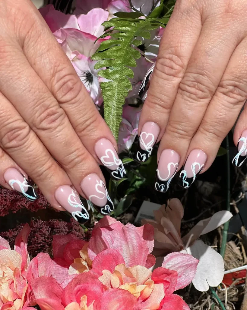 Black and White Nails