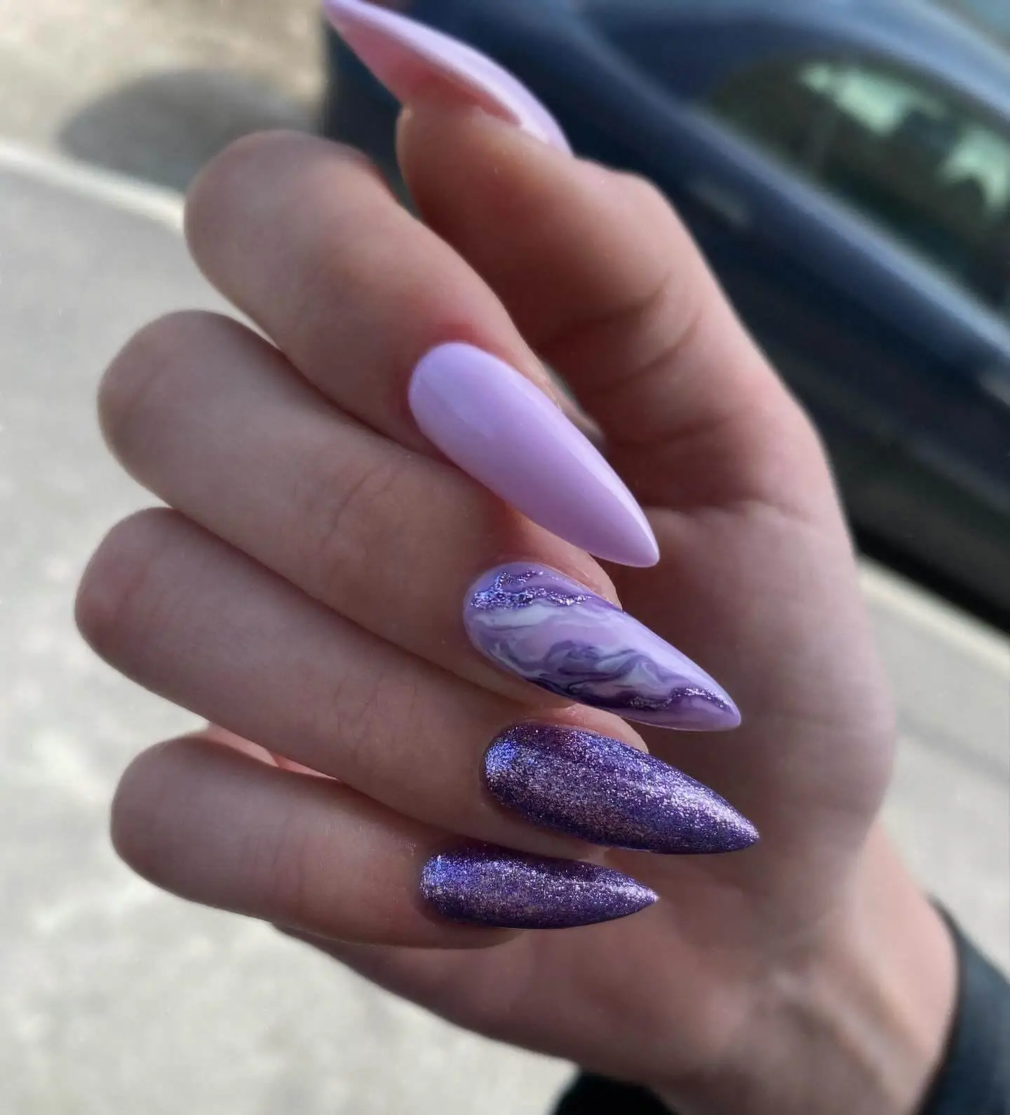 Purple Nail Designs.