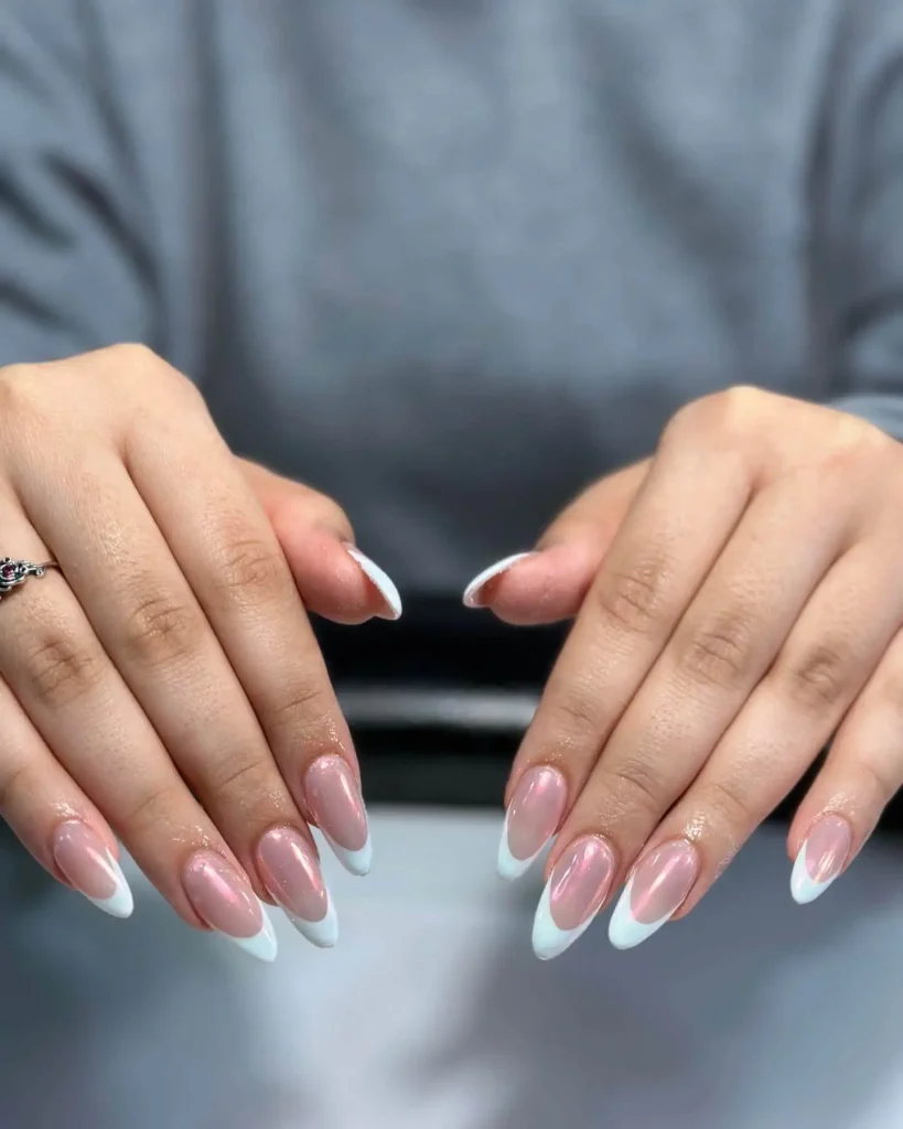 cute white nail desings