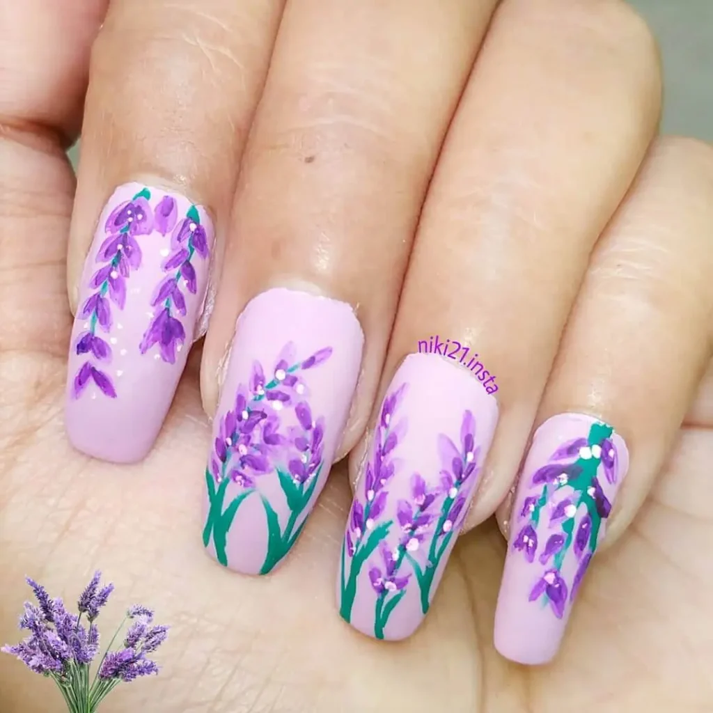 lavender nail designs