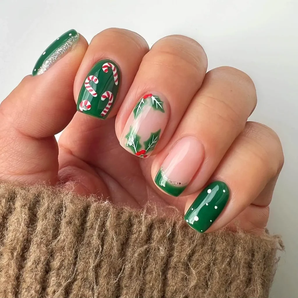 xmas nail design idea