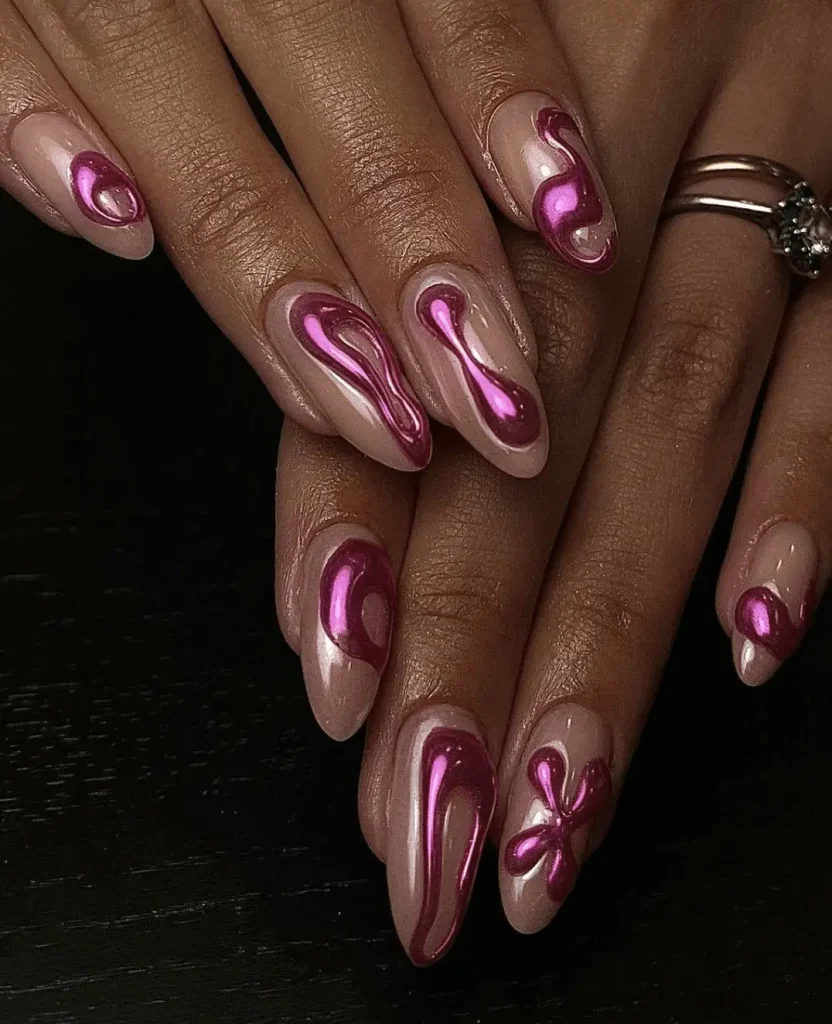 3D Chrome Nails