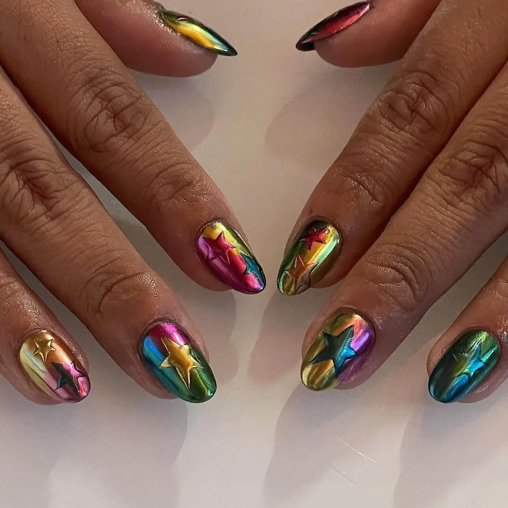 Chrome Ombré Nails