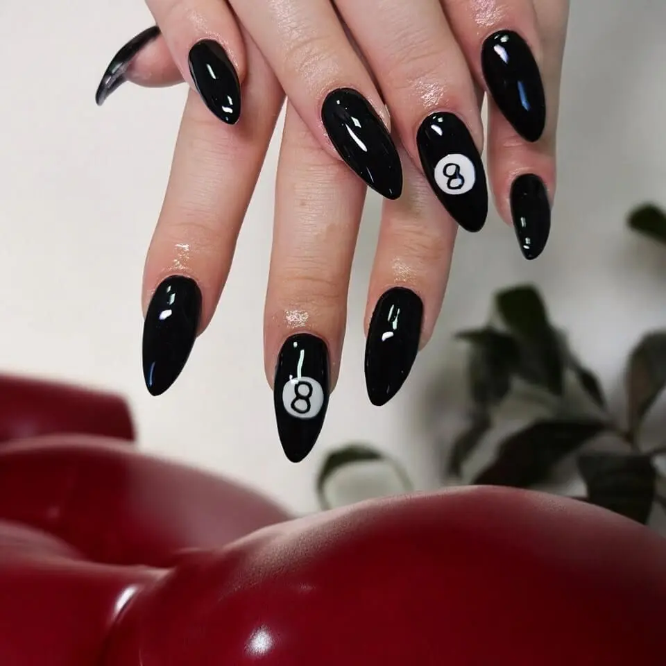 Matte Black Nails