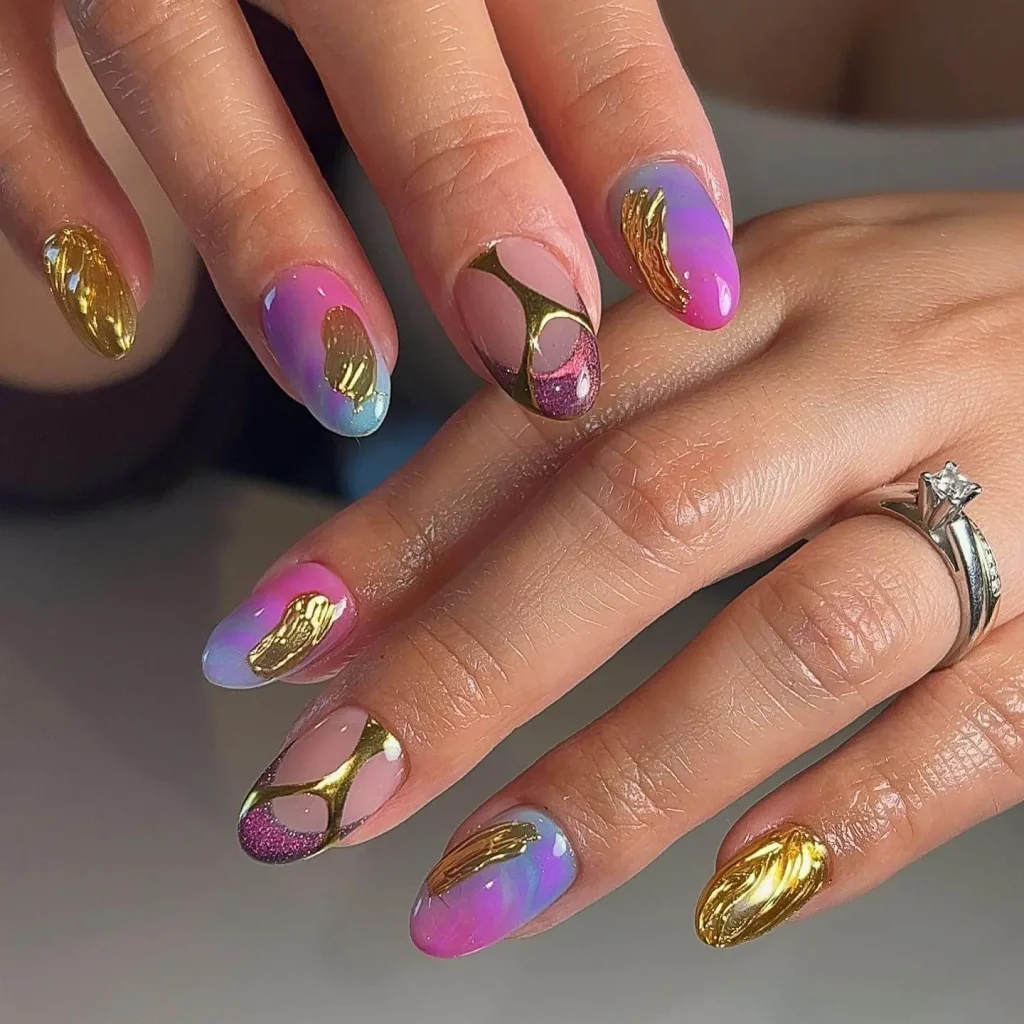 Mix & Match Chrome Nail ideas