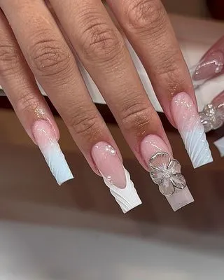 Pink Chrome Nails