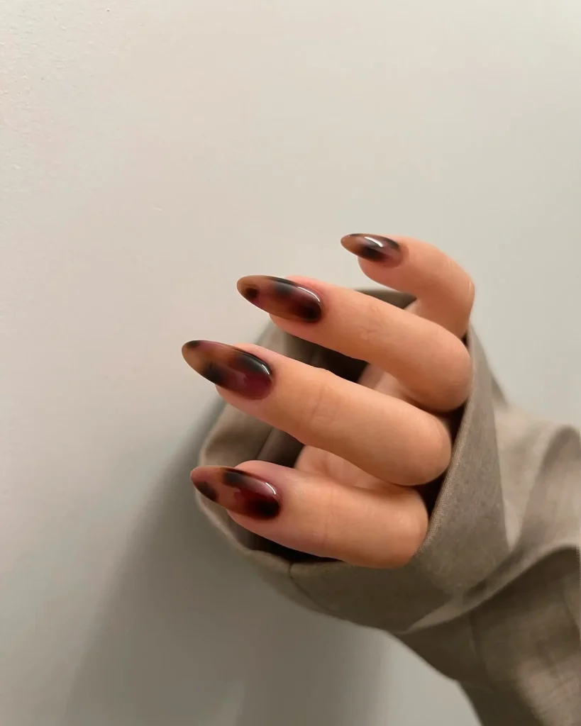 Classy brown nail designs