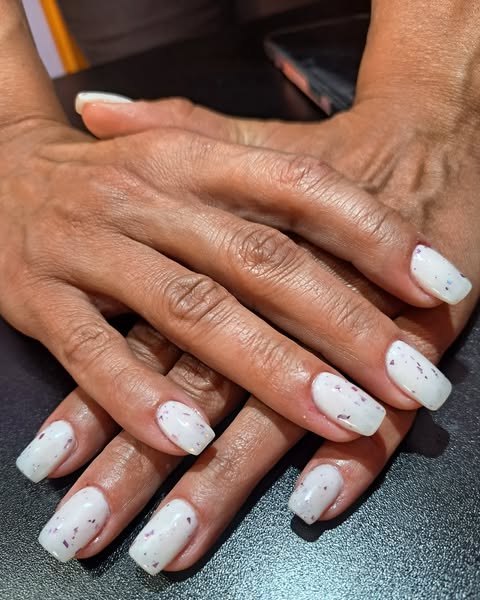 Glitter Confetti party nails